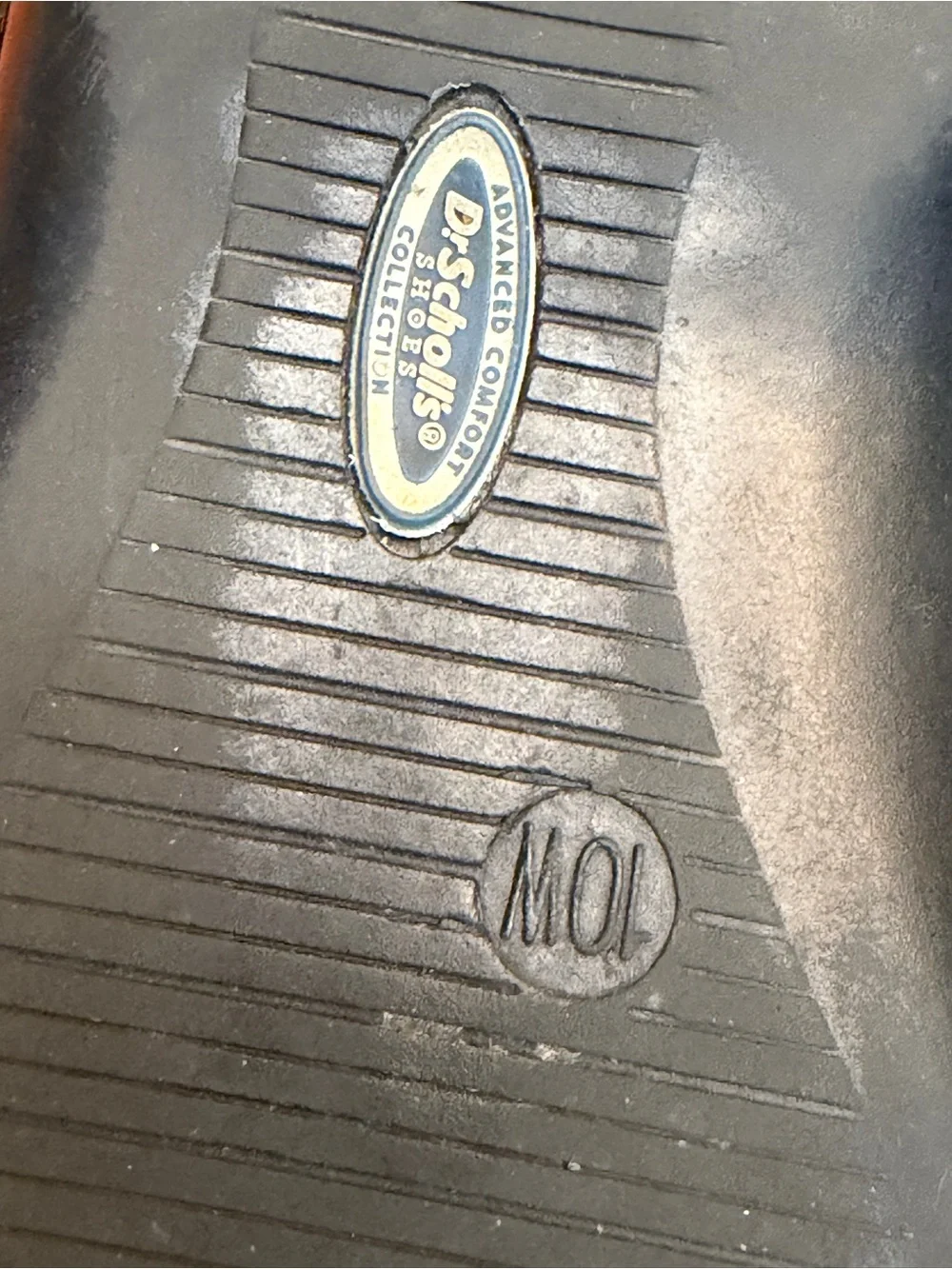 Dr Scholl's Shoes Womens Size 10W Black Double Air Pillo Comfort Leather Casual